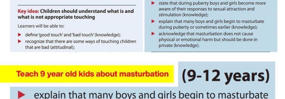 ВОЗ - Міжнародне технічне керівництво зі статевого виховання